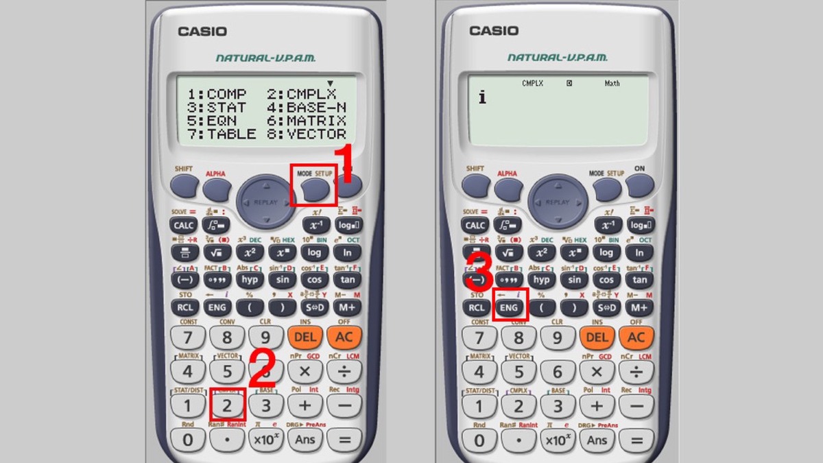 Cách viết chữ I trên máy tính Casio 580, 880, 570