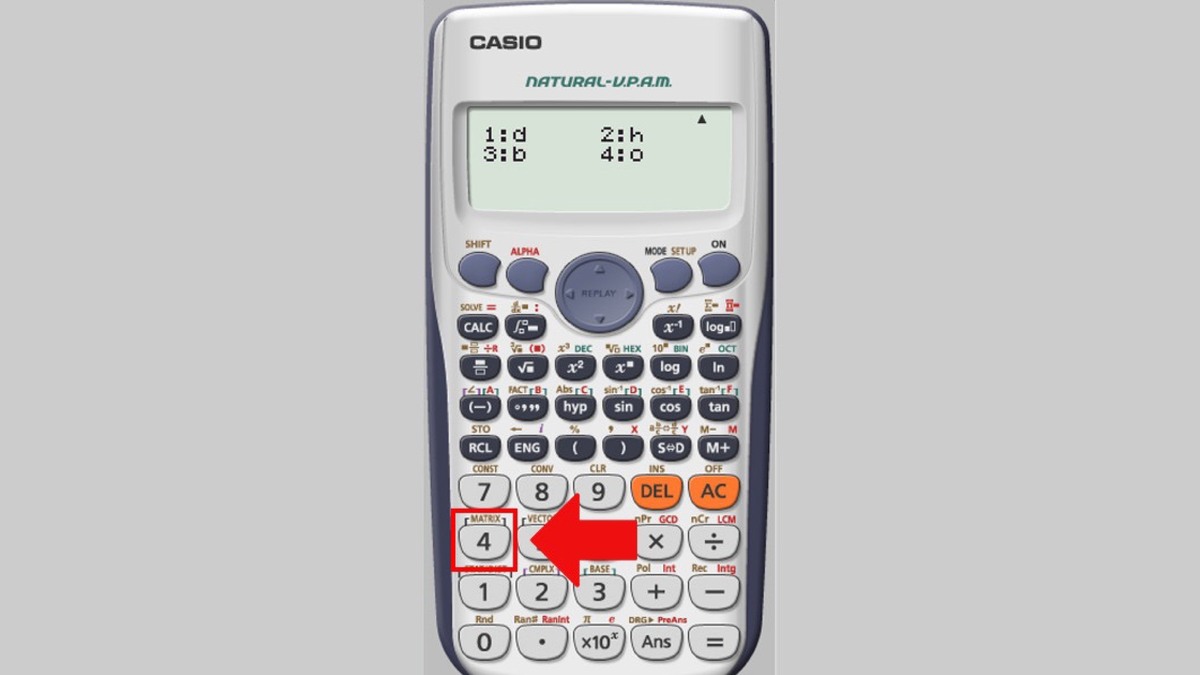 Cách viết chữ O trên máy tính Casio 580, 880, 570