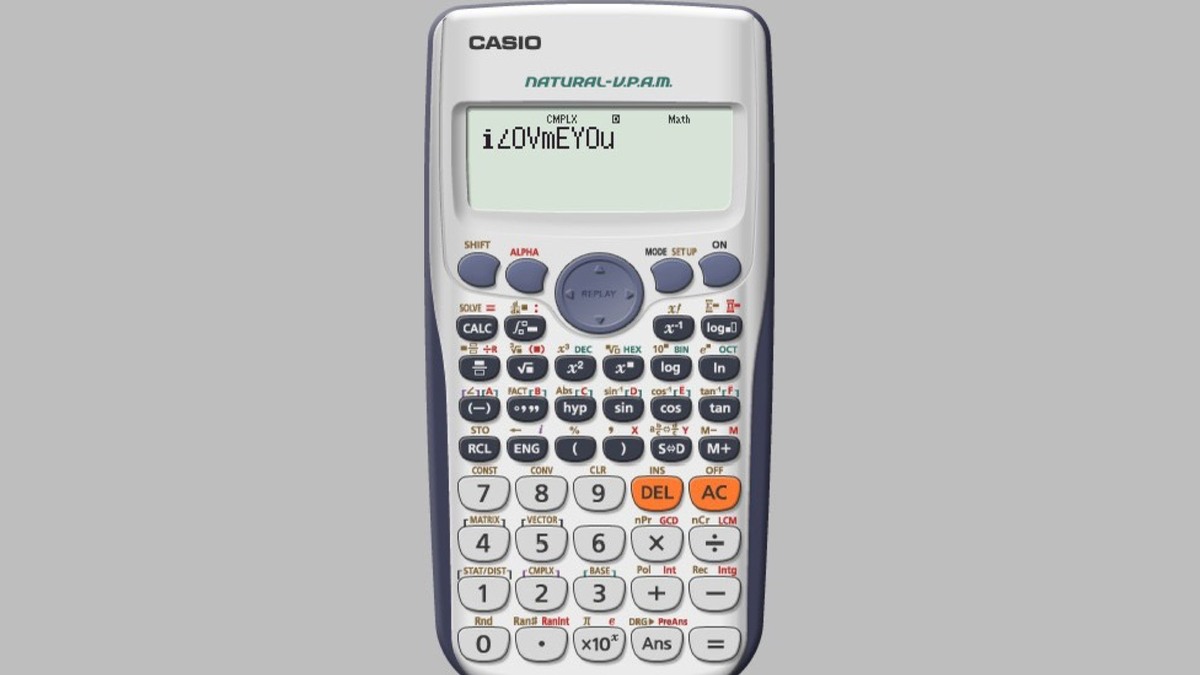 Cách viết chữ I LOVE YOU trên máy tính Casio