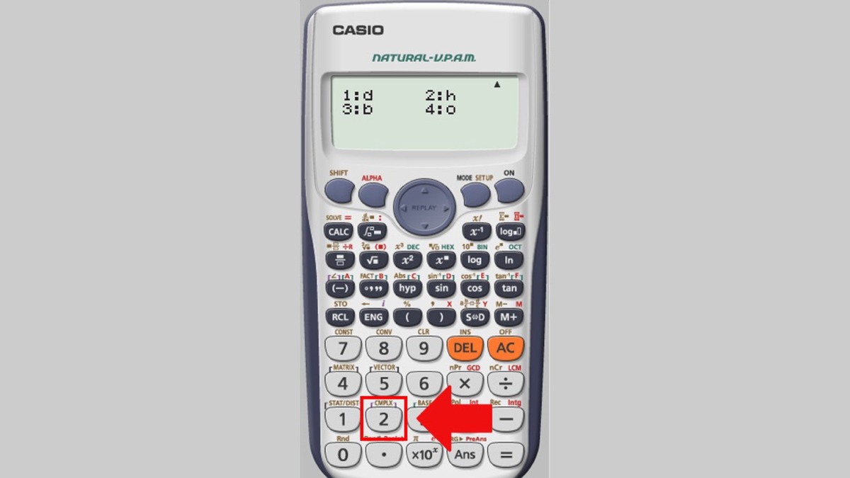 Cách viết chữ H trên máy tính Casio 580, 880, 570