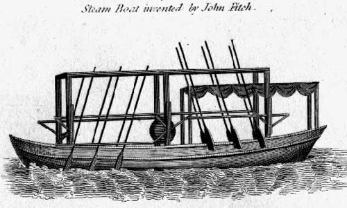 Tàu thủy chạy bằng hơi nước đầu tiên của Fitch