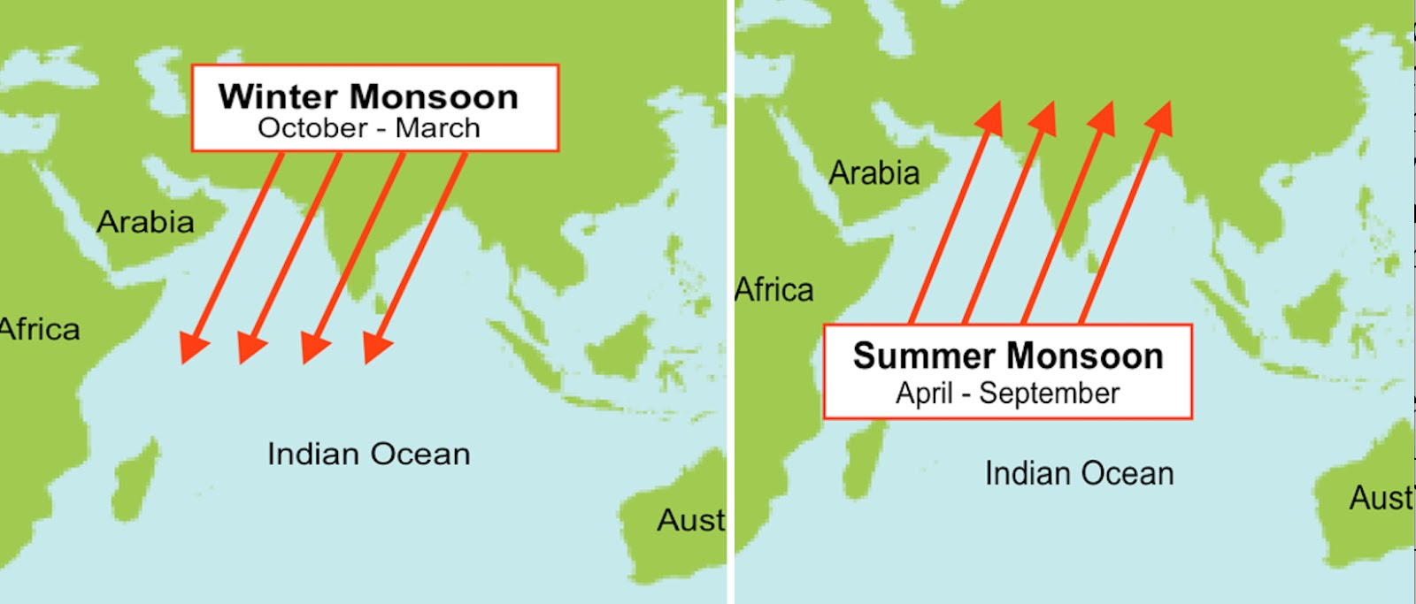 Gió mùa là gì? Nguyên nhân hình thành và các loại gió mùa ở Việt Nam