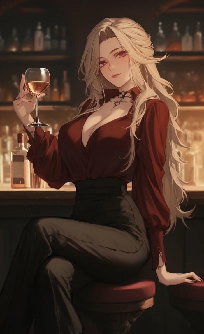 anime girl cá tính quyến rũ