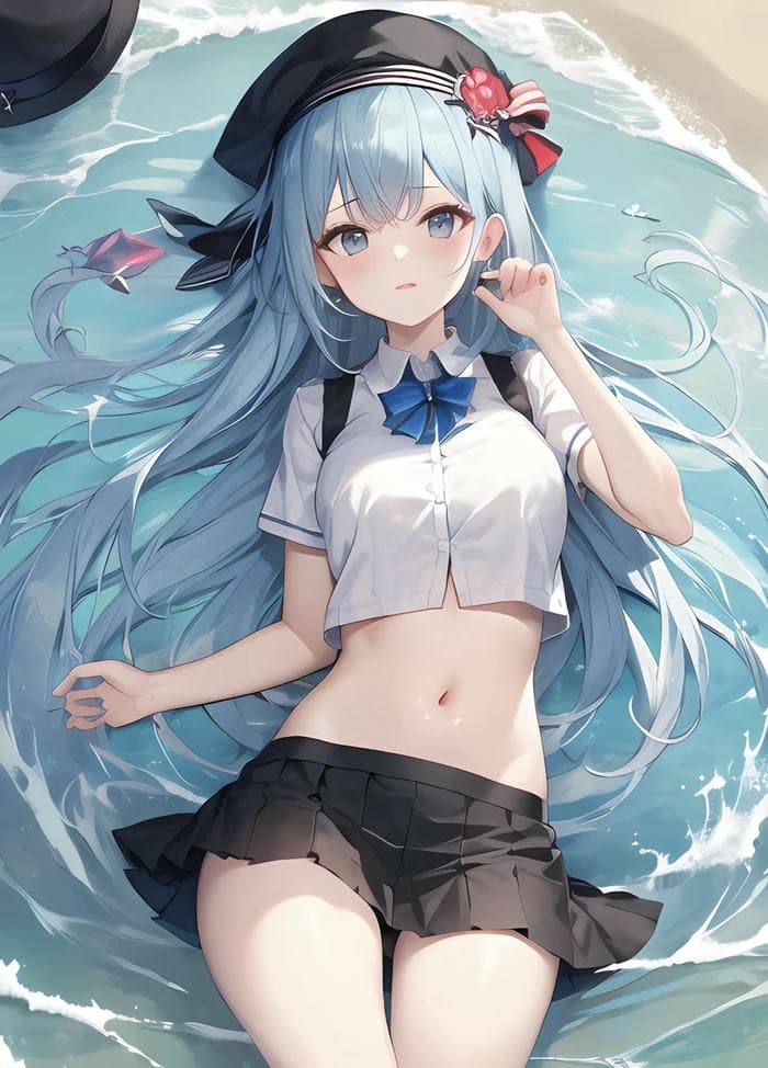 anime girl quyến rũ nghệ thuật