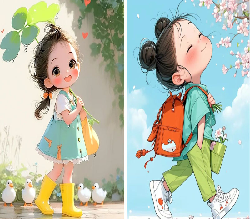 Lưu ngay ảnh chibi cute dành cho điện thoại của bạn