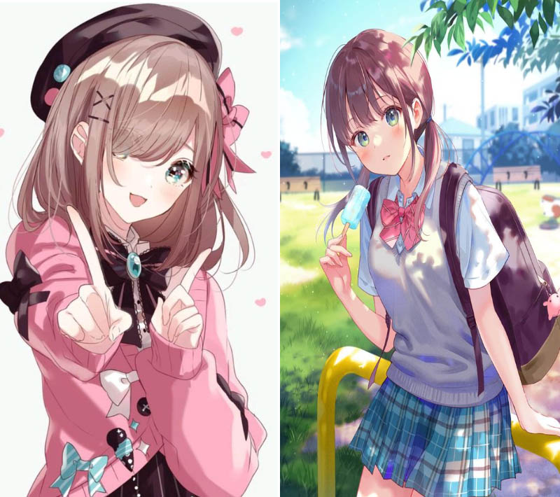 Ảnh chibi ngọt ngào đậm chất Nhật Bản
