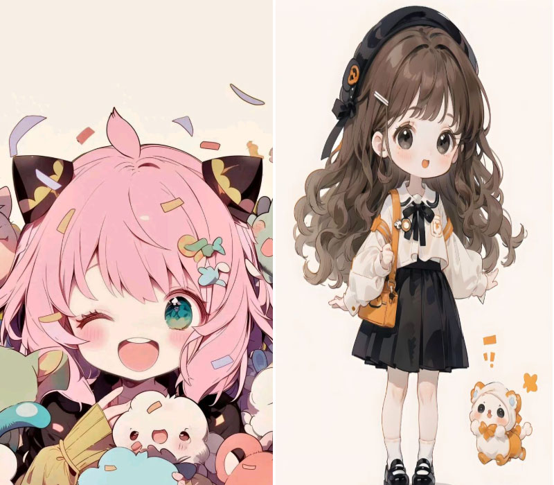 Ảnh chibi cute mà ai cũng mê