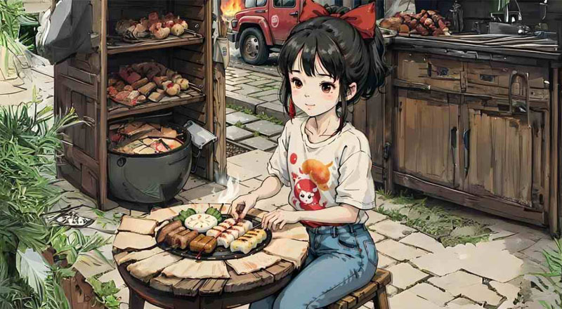 Ảnh chibi cute dành cho máy tính theo phong cách Nhật Bản