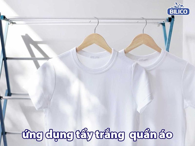 Ứng dụng tẩy trắng quần áo của Sodium Hypochlorit