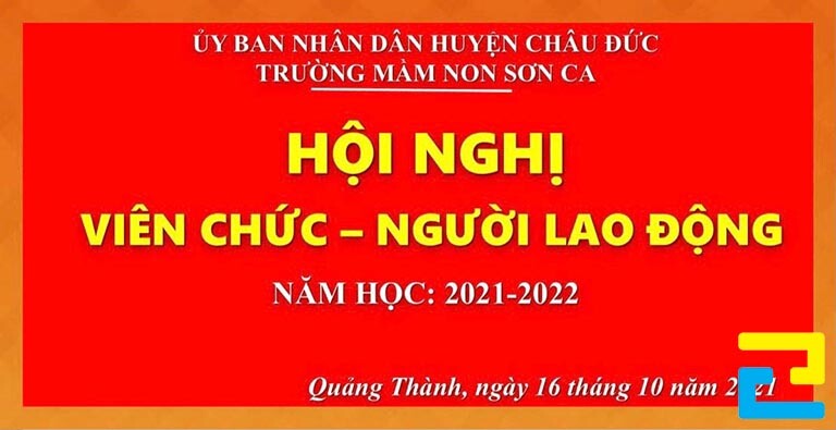 Phông nền được thiết kế đầy đủ
