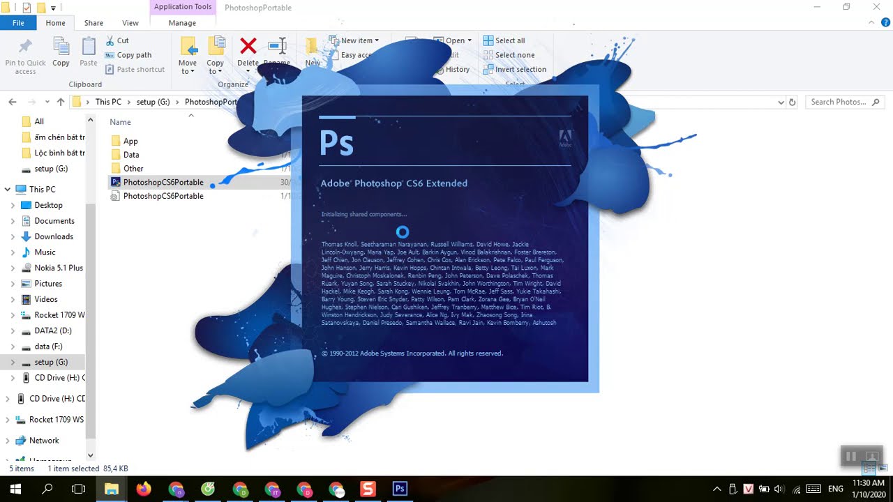 Photoshop Portable có rất nhiều phiên bản