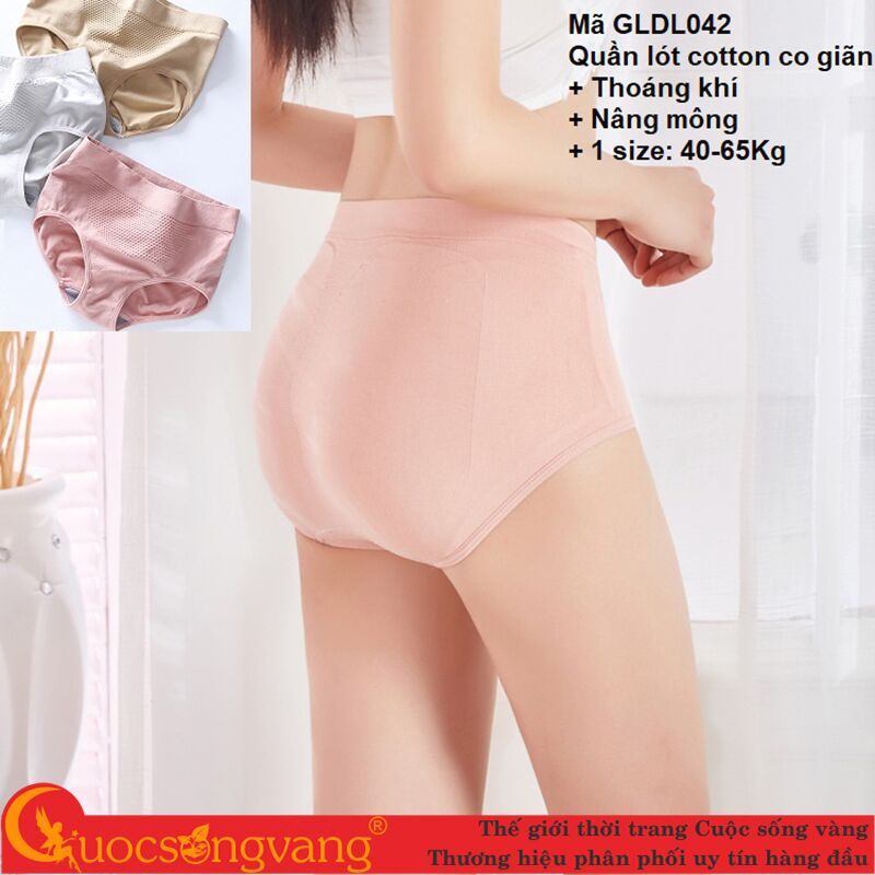 Quần lót nữ nâng mông quần chip cotton co giãn GLDL042 - 27610849 Yêu thích