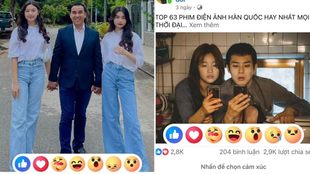 Cách sử dụng react trên Facebook