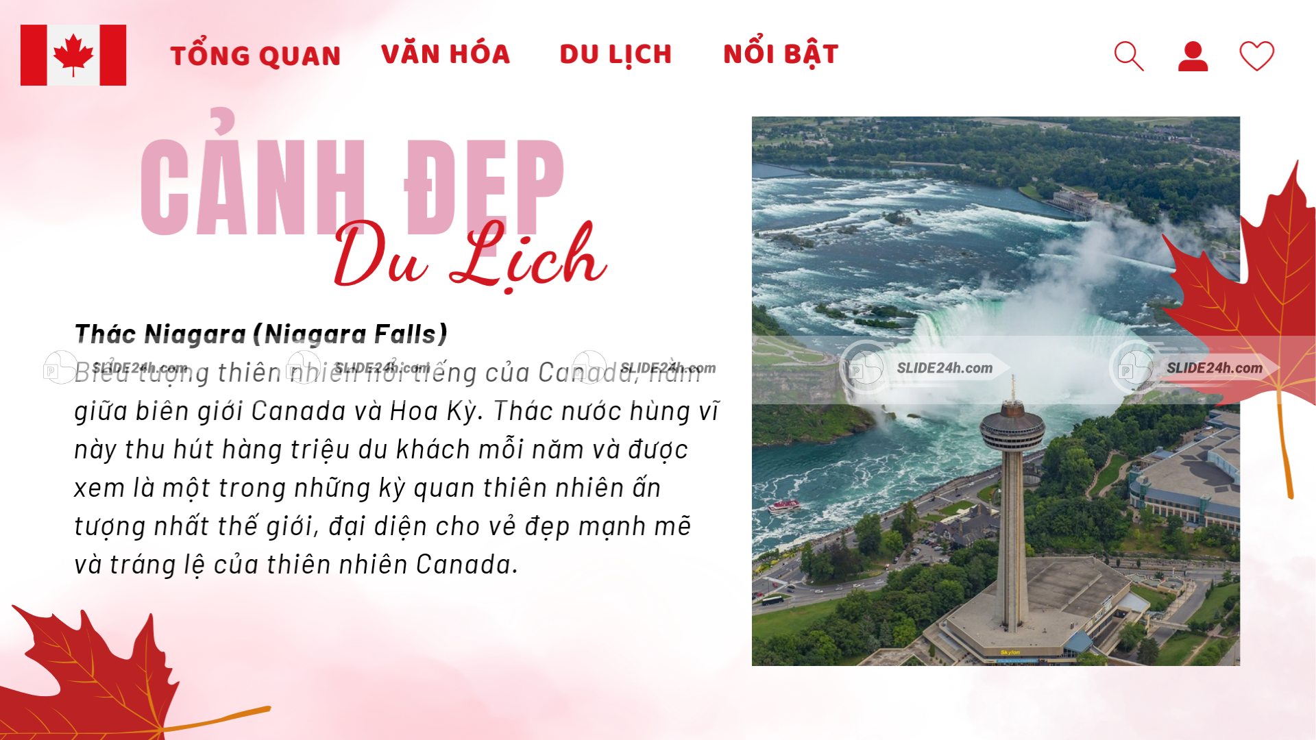 thác niagara kỳ quan thiên nhiên nổi tiếng của canada