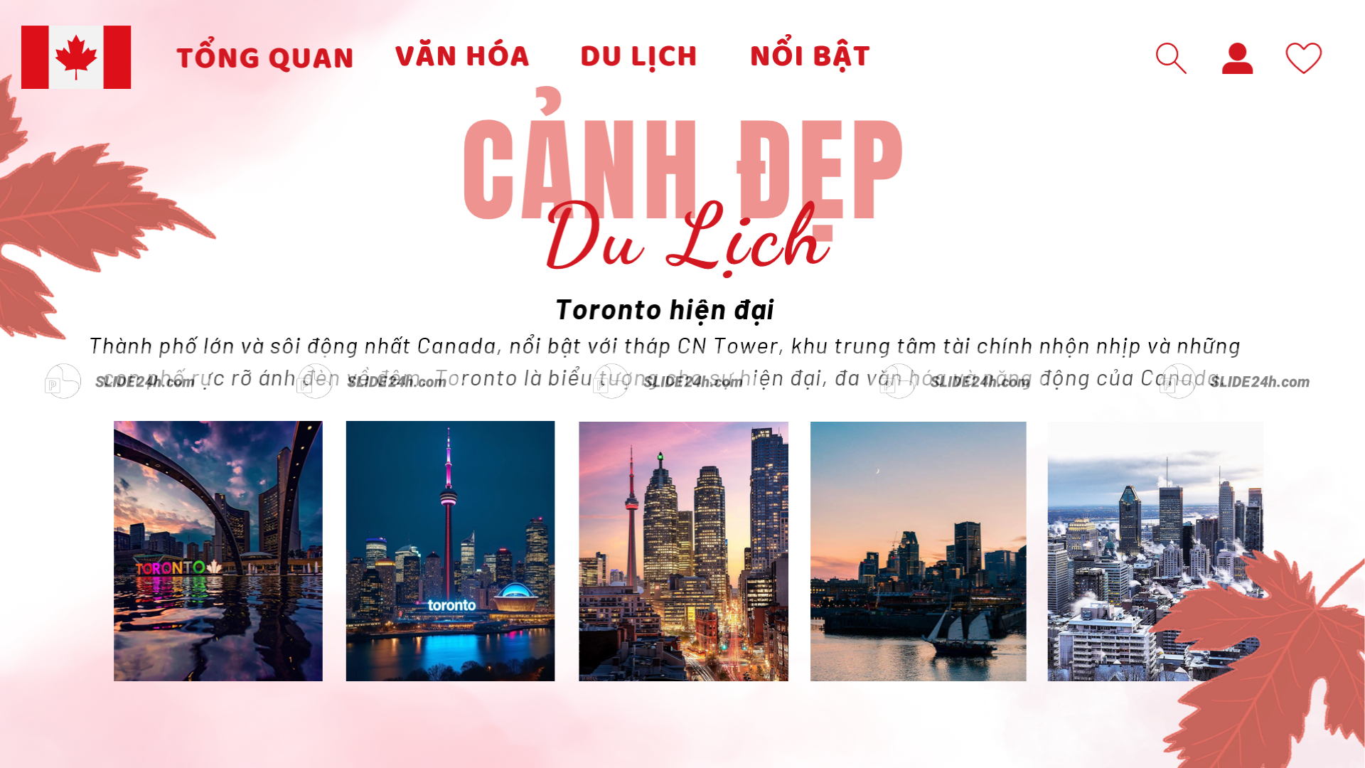 toronto hiện đại với tháp cn tower và skyline thành phố
