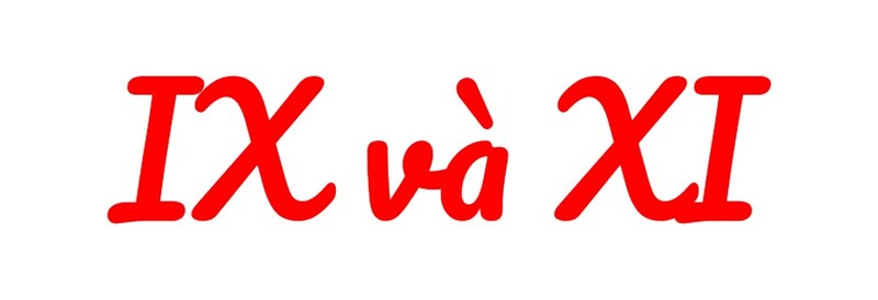 So sánh số la mã IX với các số la mã khác (Nguồn ảnh: Sưu tầm internet)