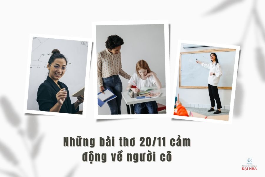 Những bài thơ 20/11 ý nghĩa về người cô.