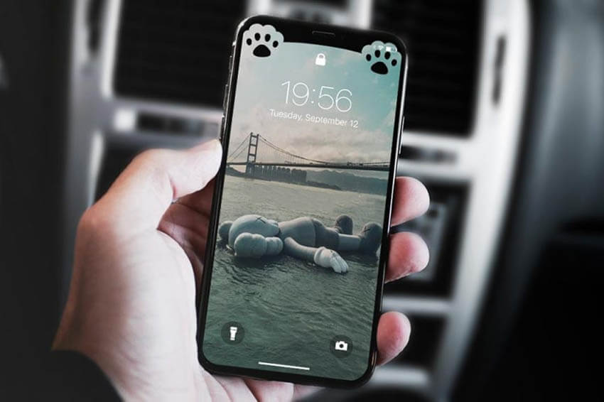 Tạo hình nền ẩn tai thỏ cực dễ thương trên iPhone