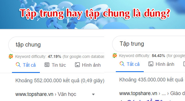 tập chung học sinh hay tập trung học sinh