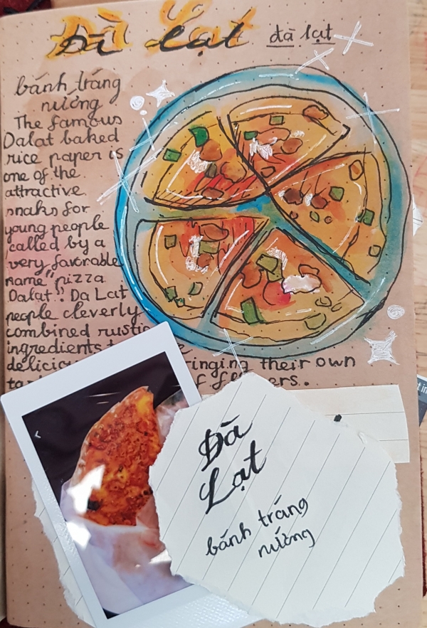 Nữ sinh lớp 6 và bộ tranh dễ thương về Đà Lạt