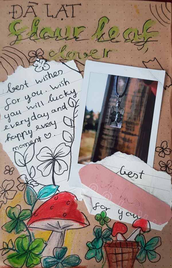 Nữ sinh lớp 6 và bộ tranh dễ thương về Đà Lạt