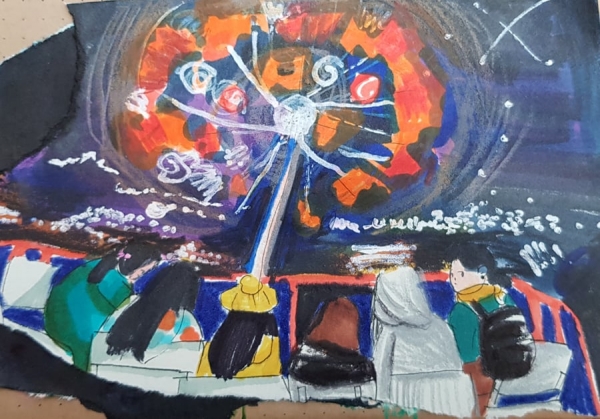 Nữ sinh lớp 6 và bộ tranh dễ thương về Đà Lạt