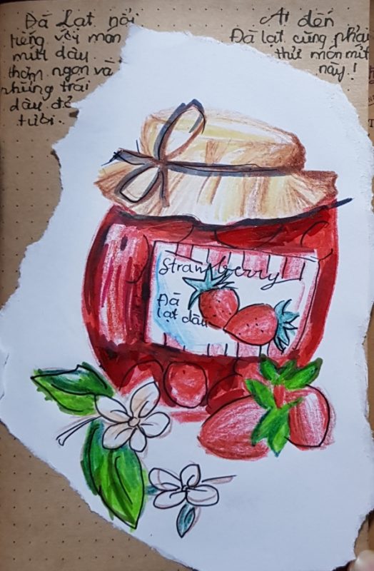 Nữ sinh lớp 6 và bộ tranh dễ thương về Đà Lạt