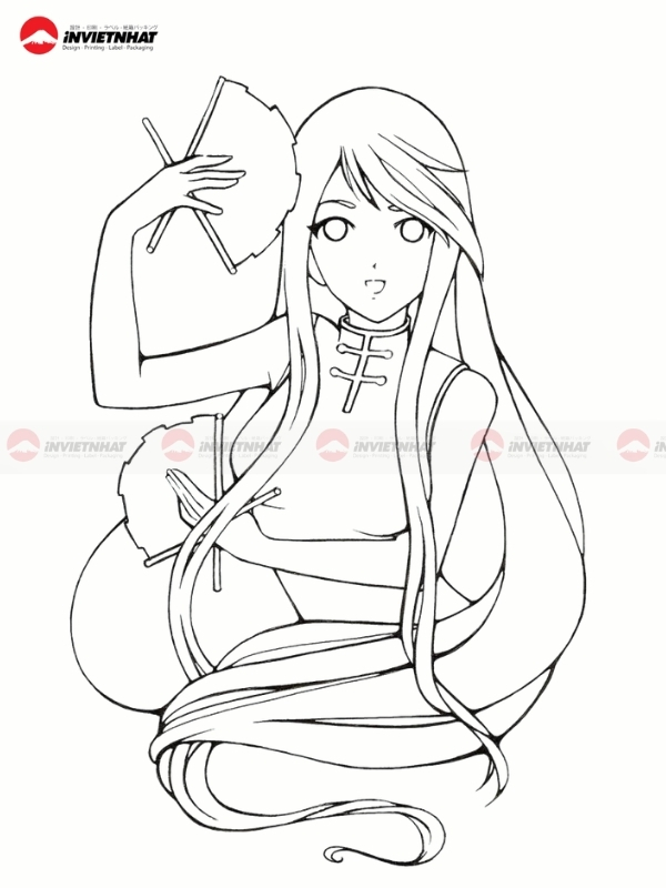 Bo suu tap hinh to mau anime nu