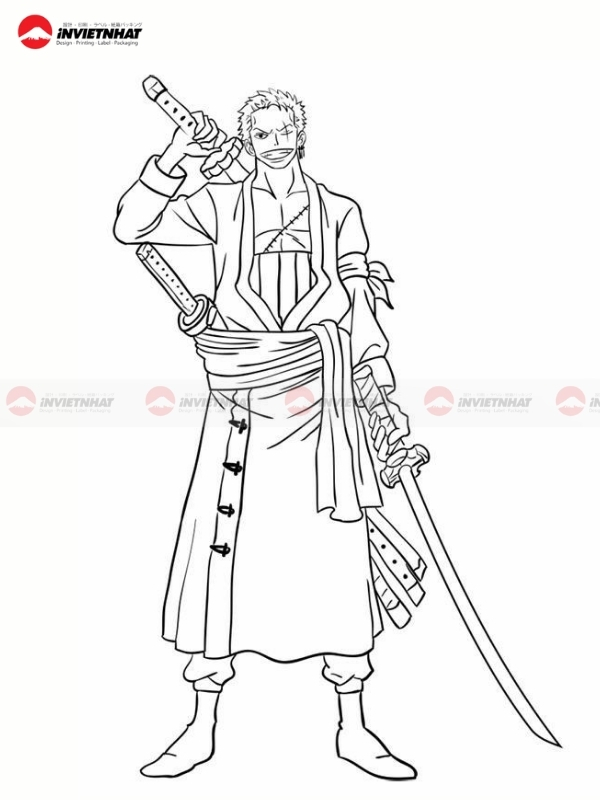 Hinh to mau nam anime can kiem