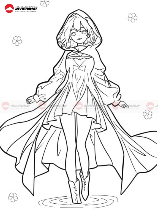 Mau hinh anime nu tap ve mau