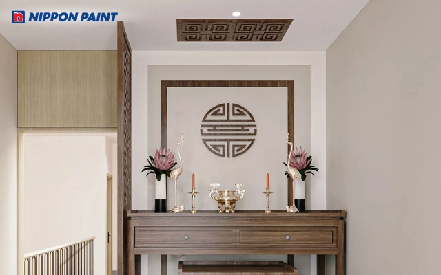 Trắng sứ làm nền, điểm xuyết chi tiết xám nhạt tạo sự tinh tế và thanh khiết