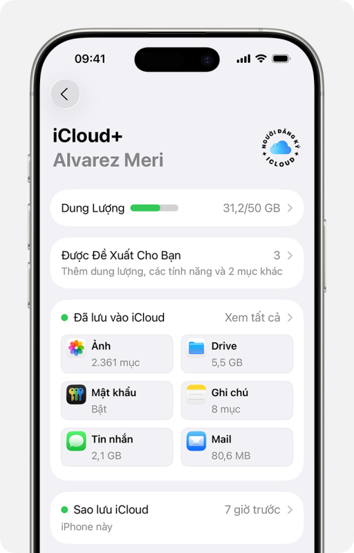 Thay đổi ứng dụng đồng bộ v&agrave; lưu trữ dữ liệu với iCloud