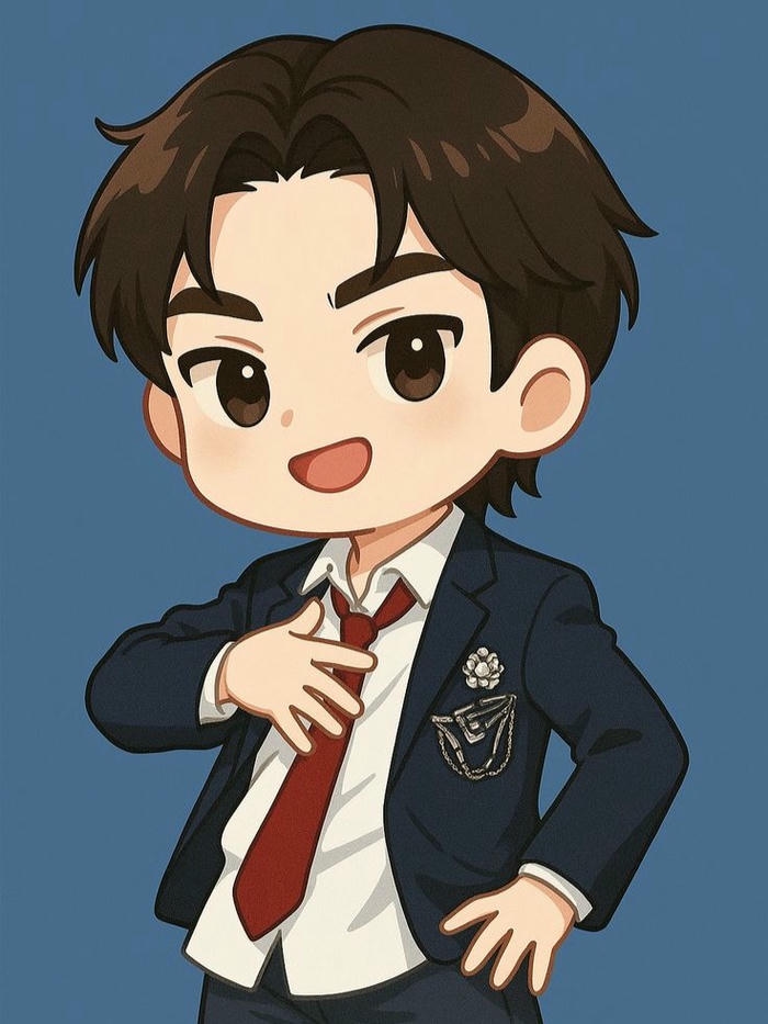 Học sinh chibi cute phong cách đáng yêu