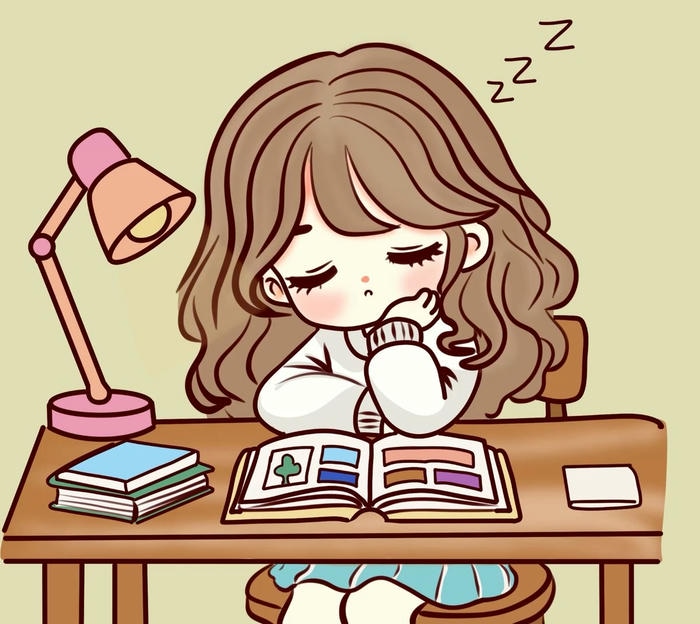 học sinh chibi vẽ tranh