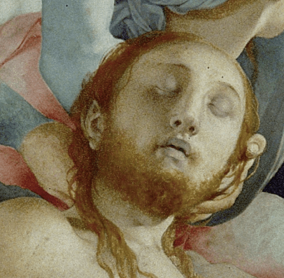 Jacopo Carucci da Pontormo, "The Deposition," 1526-1528, oil on wood, 313 x 192 cm (123 x 76 in), Capponi chapel, Santa Felicita, Florence. Detail