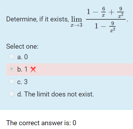 A Limit: Getting the Algebra Right