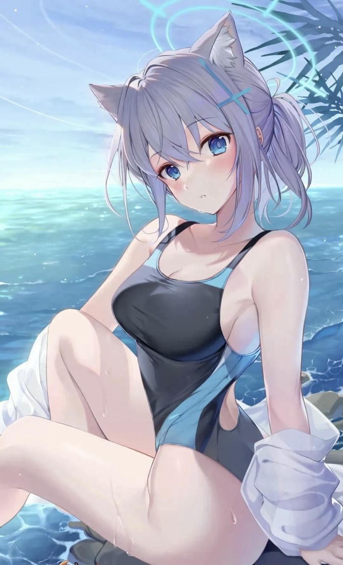 Anime mlem gái ảnh nét vẽ nghệ thuật tinh tế