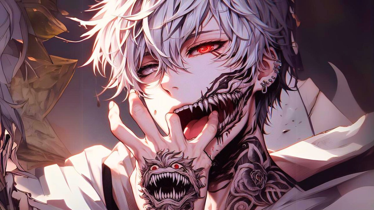 Hình ảnh ác quỷ anime nam mạnh mẽ và kiêu hãnh