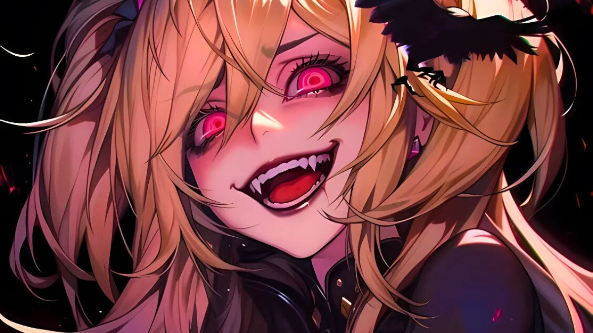 Ác quỷ anime nữ sắc sảo với chiếc khăn che mặt