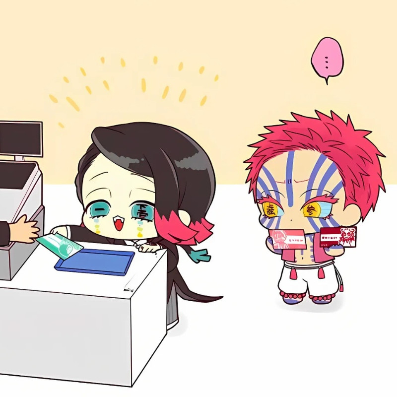 Ác quỷ anime chibi cute đội mũ len