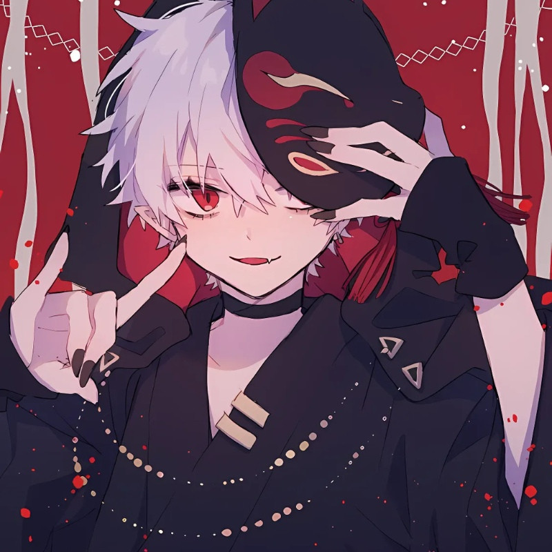 Ác quỷ anime chibi cute trong bộ đồ Halloween