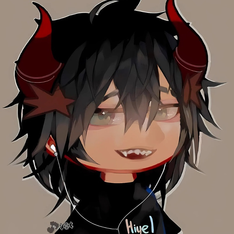 Ác quỷ anime chibi có nụ cười đáng yêu