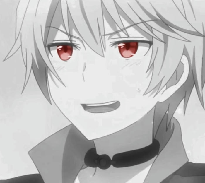 hình ảnh anime nam trắng đen viền đậm