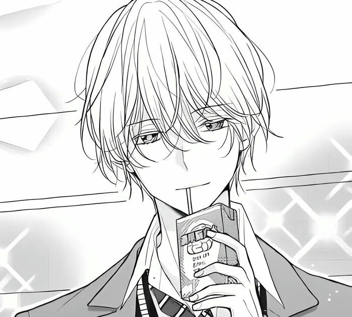 ảnh anime nam trắng đen nền trống