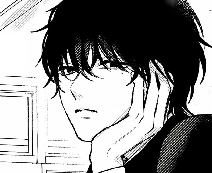 ảnh anime nam trắng đen diện mạo đẹp