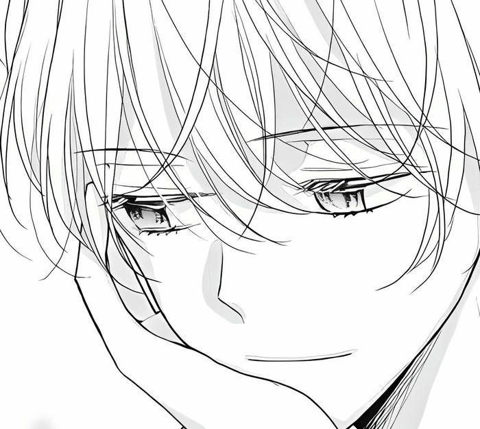 hình anime nam trắng đen tổng thể đẹp