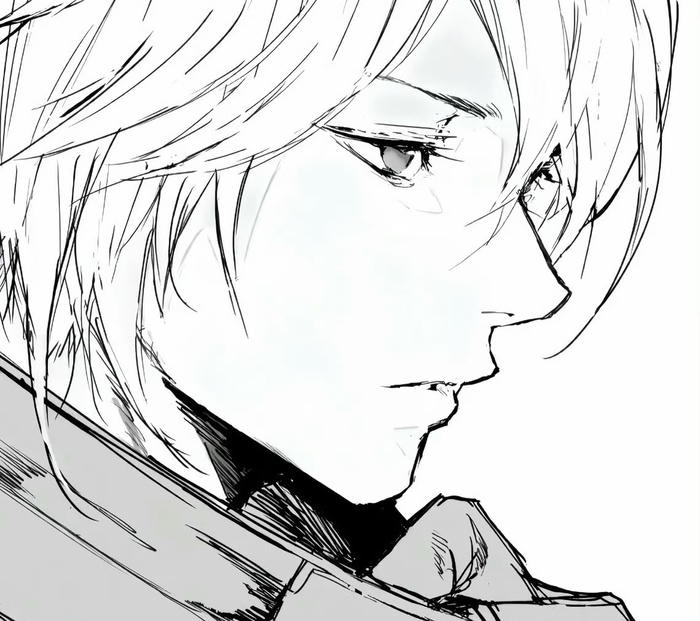 ảnh anime nam trắng đen cổ áo