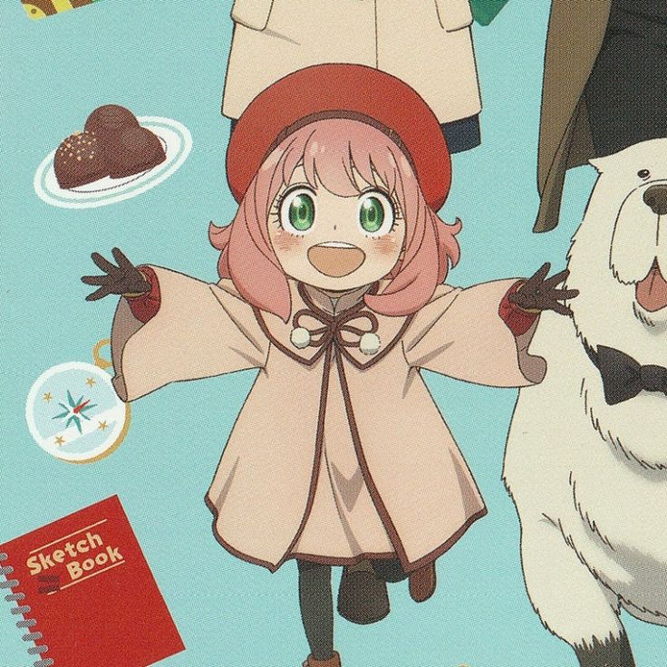 Anya mặc áo choàng đỏ siêu đáng yêu