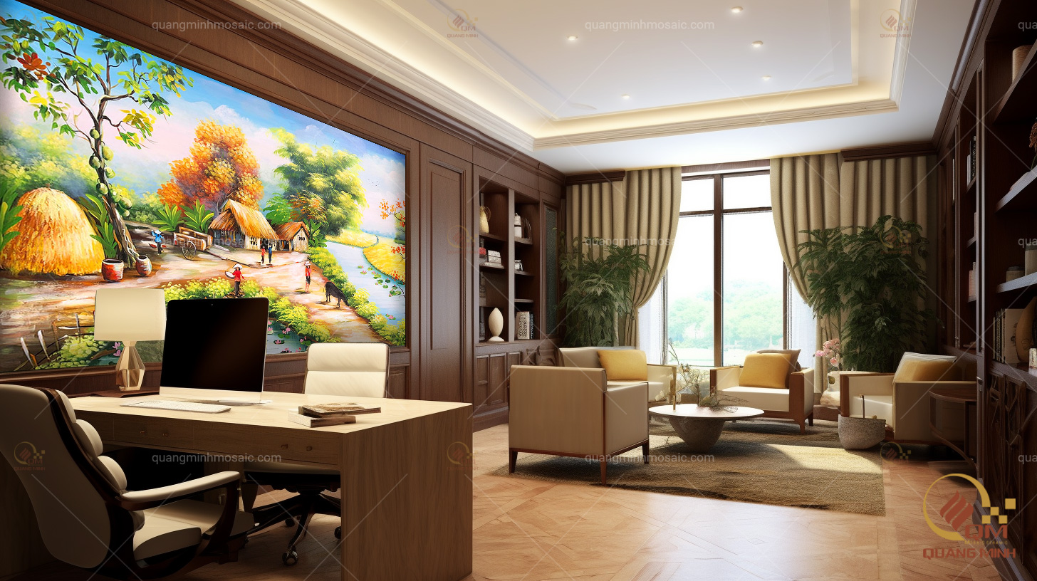 Ảnh: Chọn được chủ đề tranh đồng quê độc đáo sẽ giúp không gian của bạn trở nên sang trọng, ấn tượng hơn