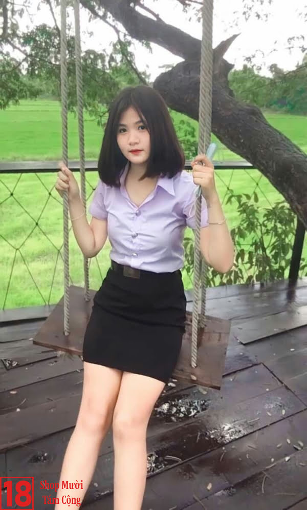 Gái Xinh Mặc Váy Ngắn Màu đen (7)